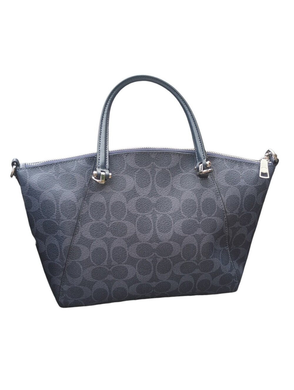 NWOT Coach Signature Prairie Navy Blue Satchel 2022 - Picture 3 of 16